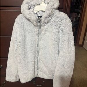 Under Armour Kids White Faux Fur Puffer Jacket